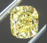 GIA 1.01ct VS2 GIA Cushion Vivid Yellow Diamond Ring R1709 