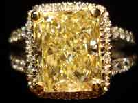 SOLD....Halo Ring Special: 4.02ct Massive Value in well cut Radiant R1626