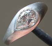 0.70ct H VS2 Pear Shape Diamond Ring R10070