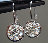 SOLD...3.53ct I-J VS2 Round Brilliant Lab Grown Diamond Earrings R10071