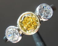 SOLD....0.52ct Intense Yellow SI2 Round Diamond Ring R7233