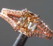 1.03ct Brown I1 Radiant Cut Diamond Ring R7481