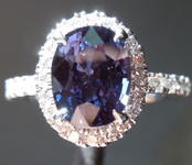 SOLD..........2.28ct Oval Violet-Purple Color Change Sapphire Ring GIA R7504