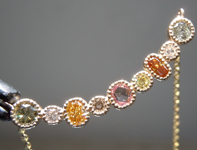 0.55ctw Fancy Colored Diamond Necklace R7794