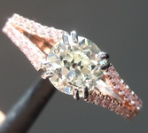 1.08ct Circular Brilliant and Pink Diamond Ring GIA R7845