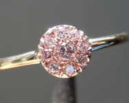 SOLD... .15ctw Purple Pink Round Brilliant Diamond Ring R8187