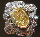 SOLD....2.02ct U-V VS2 Oval Diamond Ring R8234