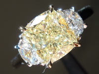SOLD.....2.17ct W-X SI1 Cushion Cut Diamond Ring R8235