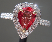 SOLD...0.80ct Pear Mixed Cut Ruby Ring R8788