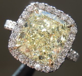 SOLD...4.03ct Y-Z VVS2 Cushion Cut Halo Diamond Ring R9665