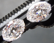 1.66ctw E VS Oval Step Cut Lab Grown Diamond Earrings R9777