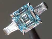 2.01ct Blue VS1 Asscher Cut Lab Grown Diamond R9410