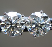 SOLD...3.59ctw J  SI1 Round Brilliant Lab Grown Diamond Earrings R9698