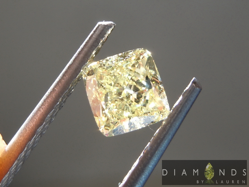 natural yellow diamond ring