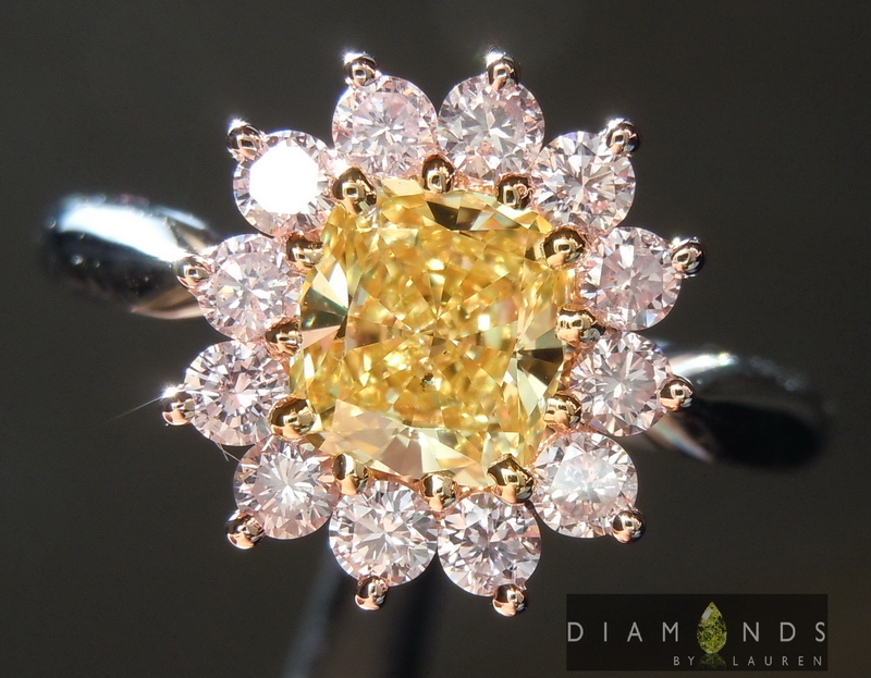 canary diamond ring