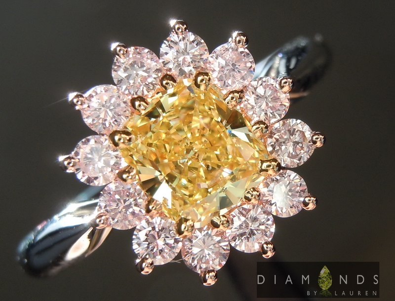 pink lemonade diamond ring