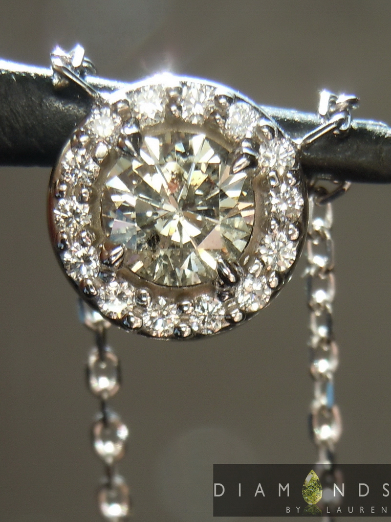 natural diamond pendant
