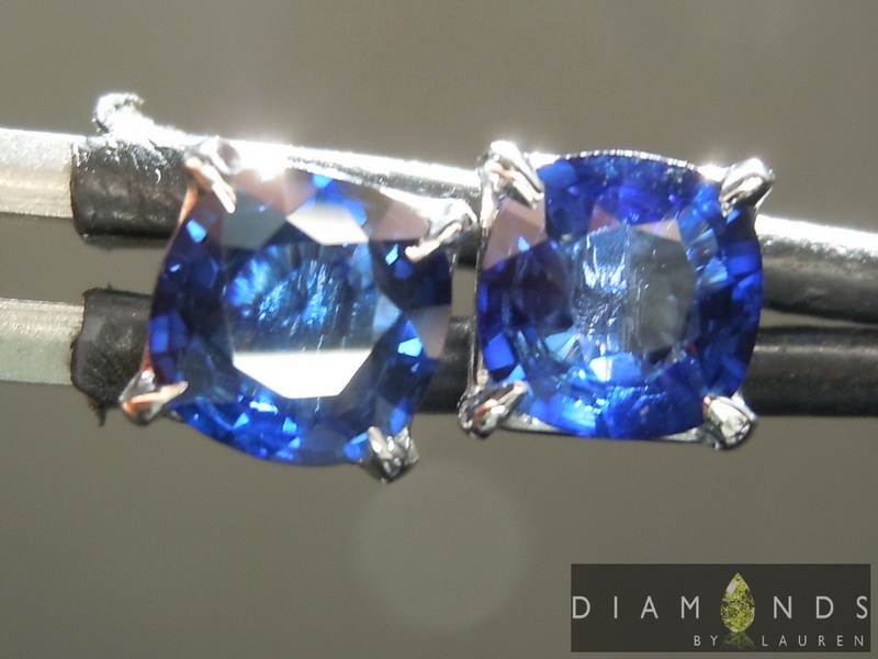blue sapphire earrings