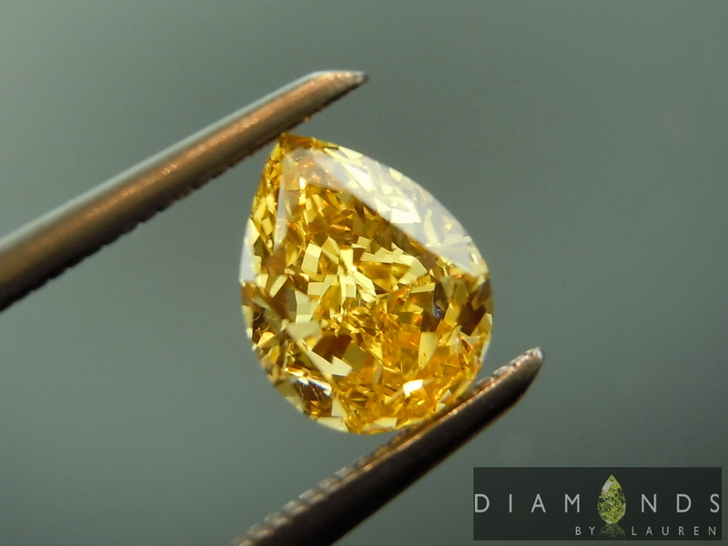 fancy intense yellow range diamond