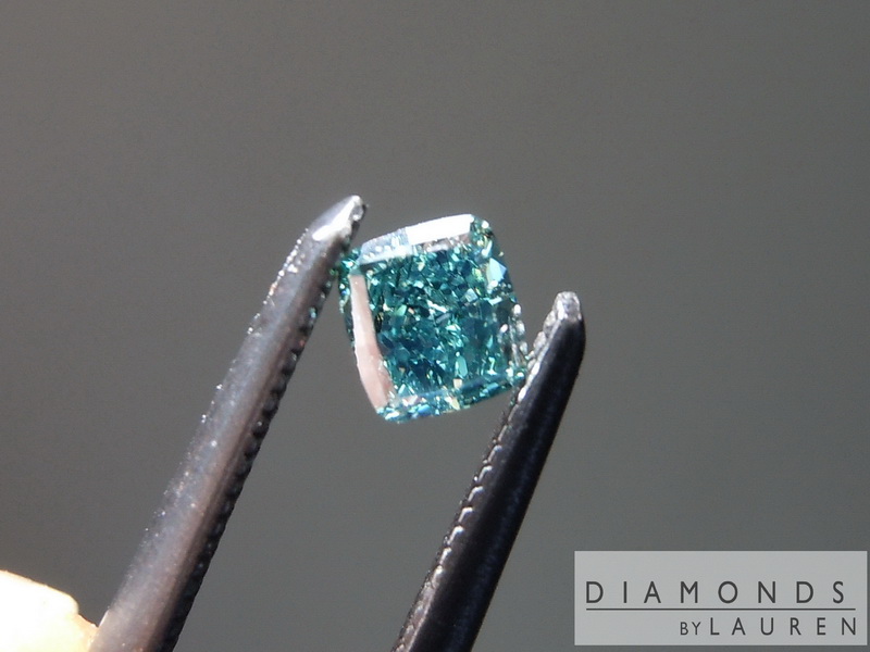 natural teal diamond