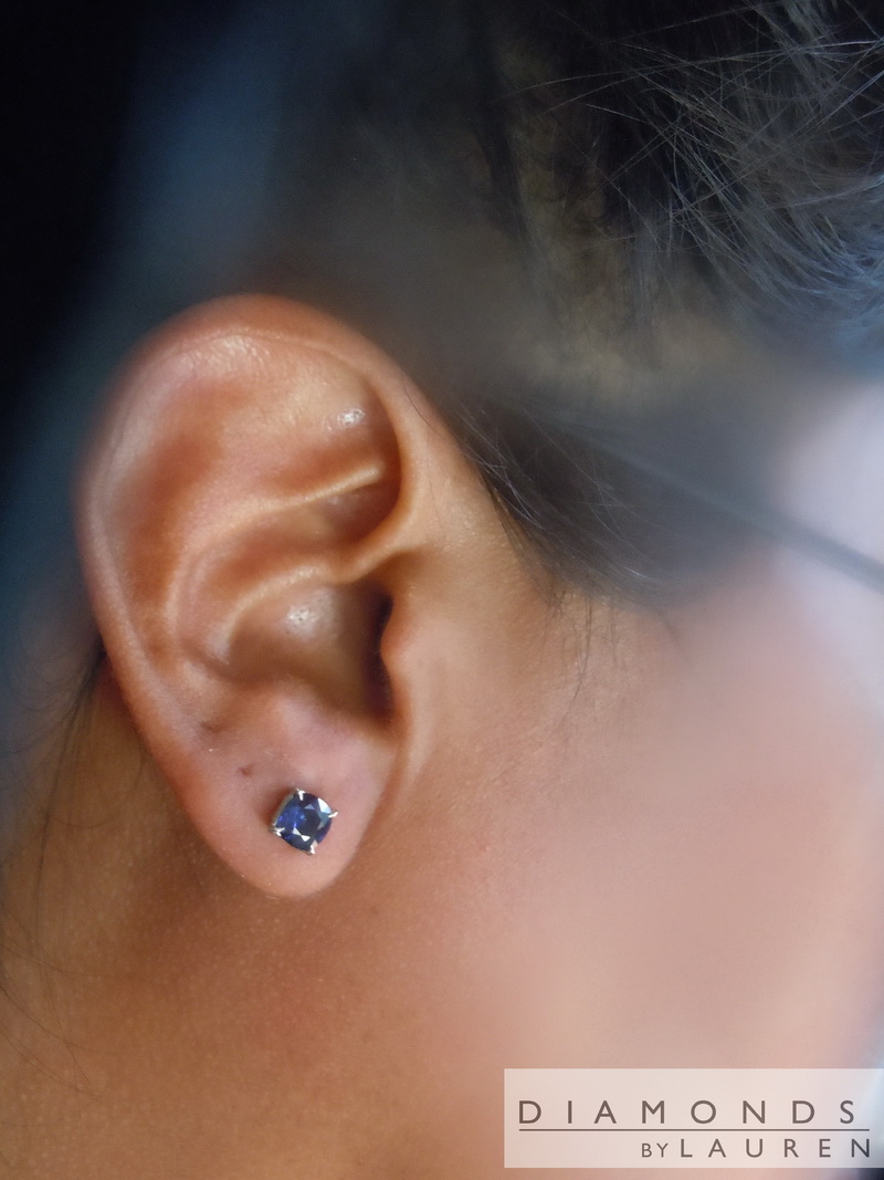 blue sapphire earrings