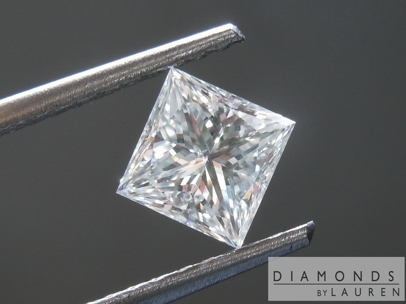 colorless princess cut diamond