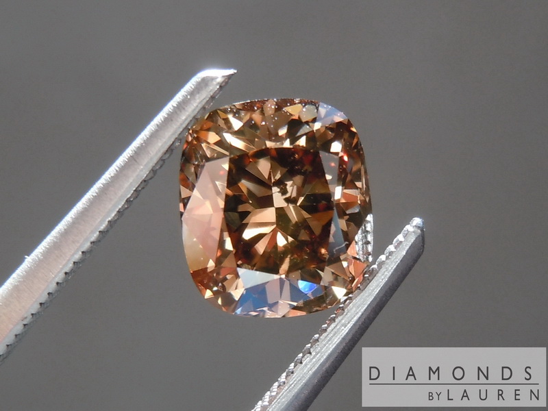 natural brown diamond ring