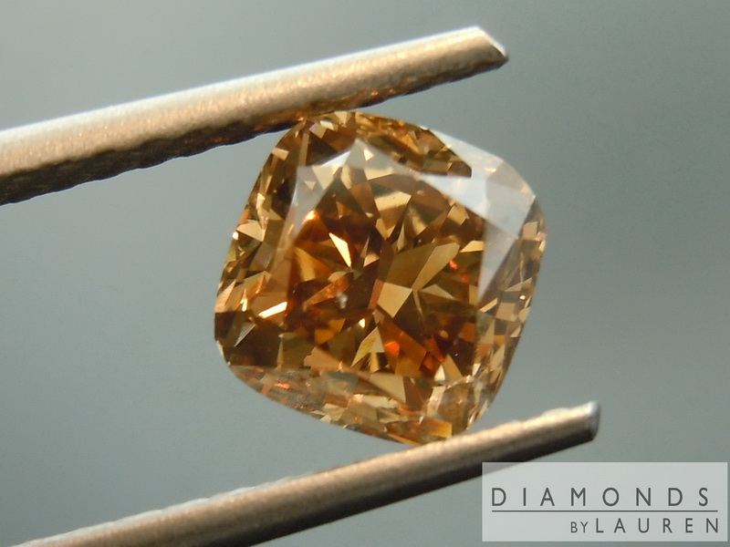 natural brown diamond ring