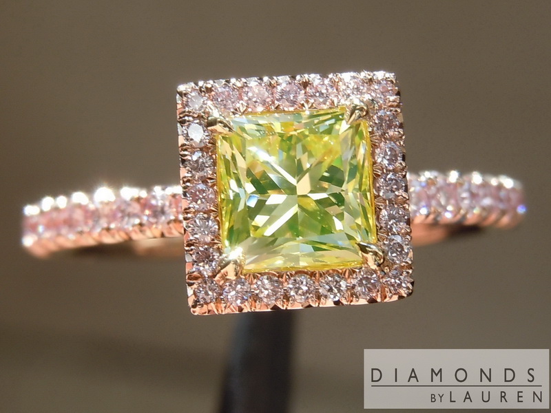 pink lemonade diamond ring