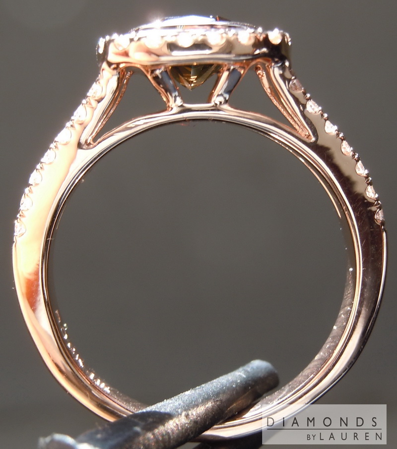 brown diamond ring