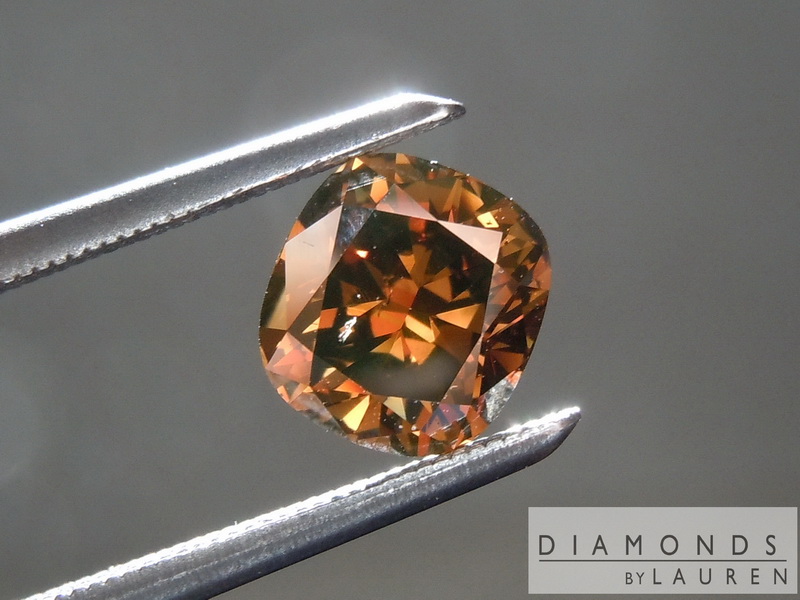 brown diamond ring