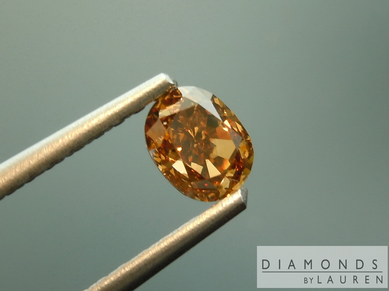 loose orange diamond