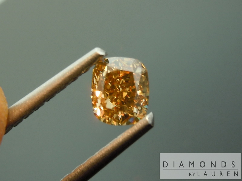 loose orange diamond
