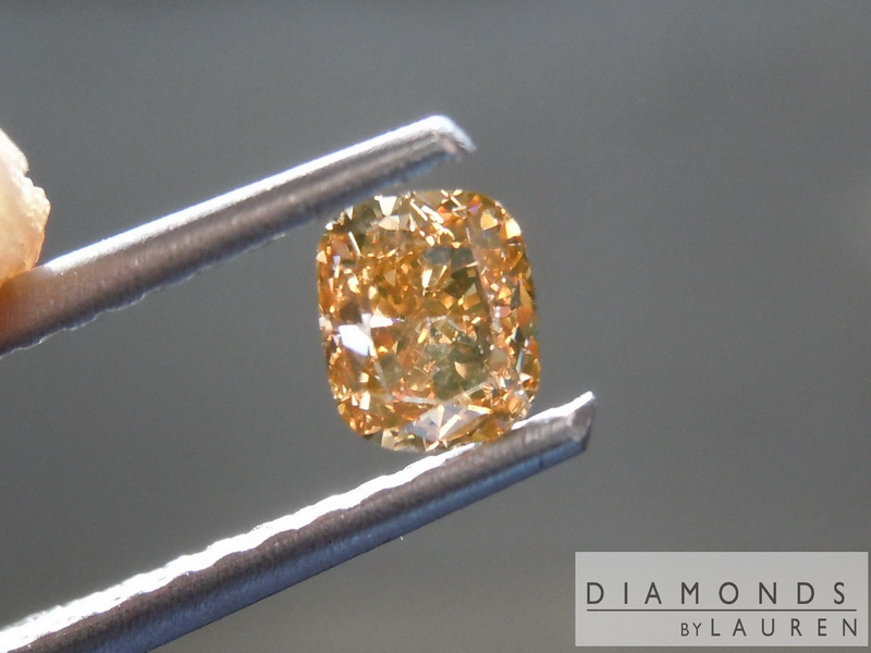loose orange diamond