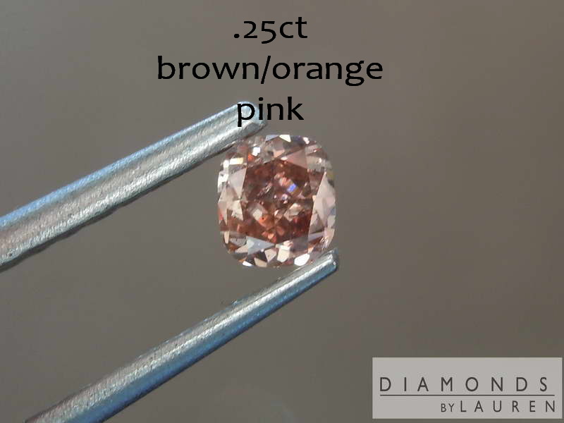 brown orange pinkdiamond