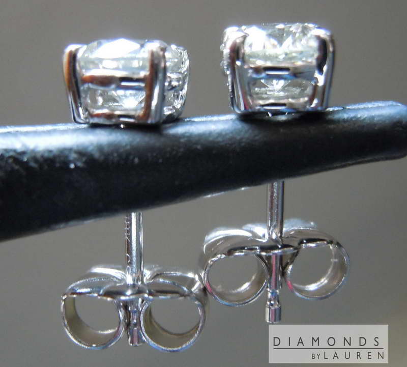natural gray diamond earrings