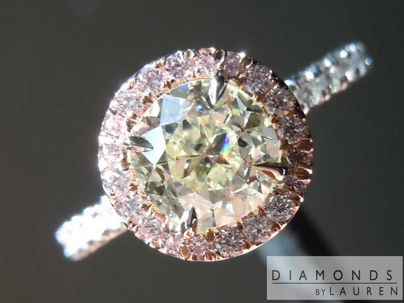 diamond halo ring