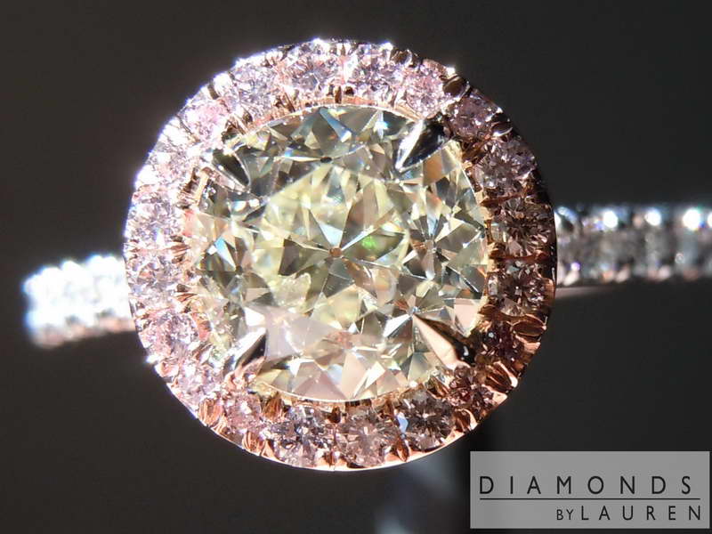 diamond halo ring