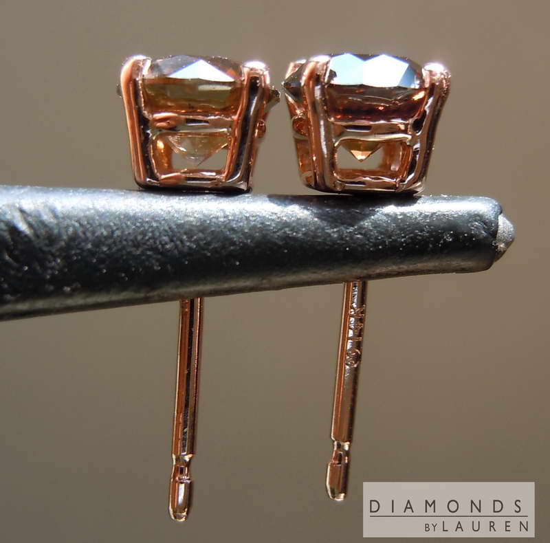 chocolate diamond earrings