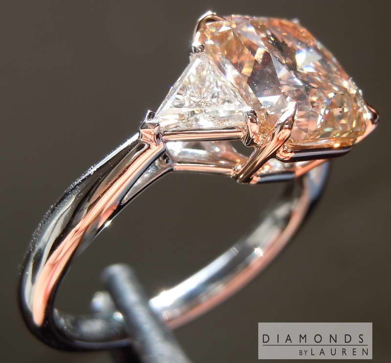 natural brown diamond ring