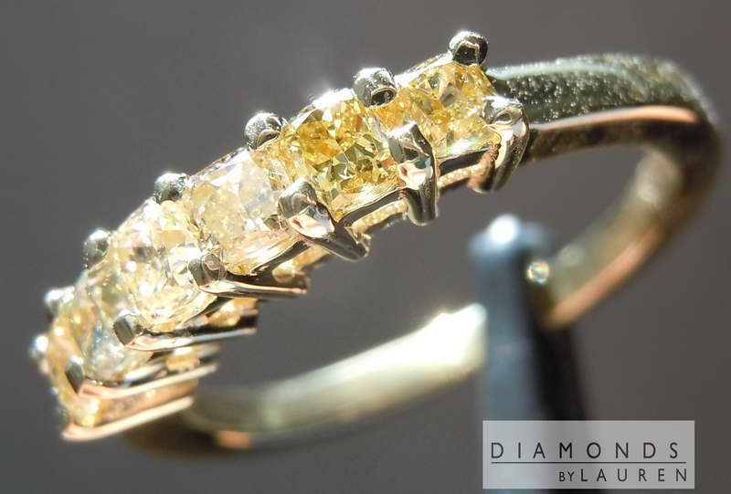 natural yellow diamond ring