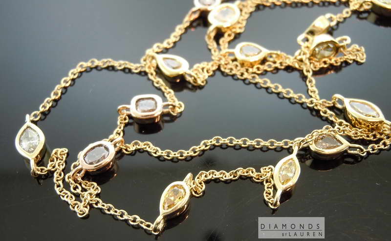 brown diamond necklace