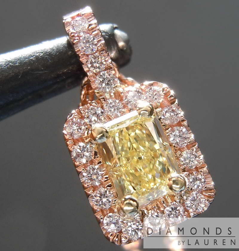 pink diamond pendant
