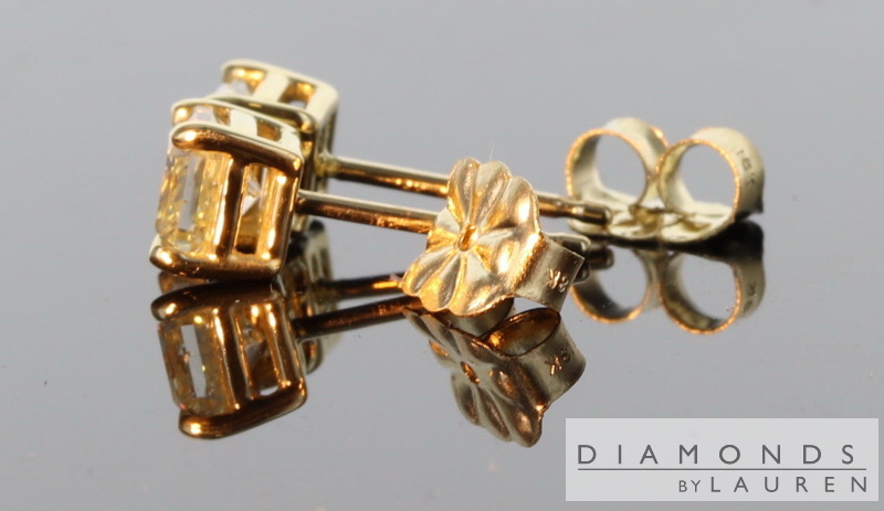 canary diamond earrings