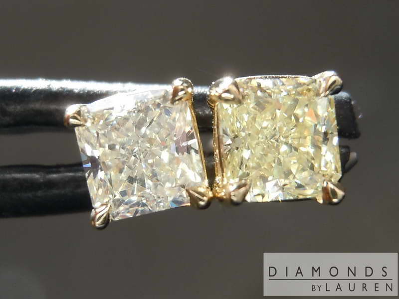 canary diamond earrings