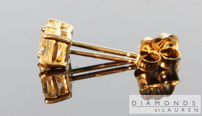 canary diamond earrings