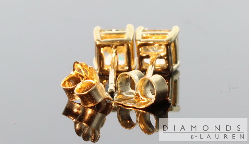 yellow diamond earrings