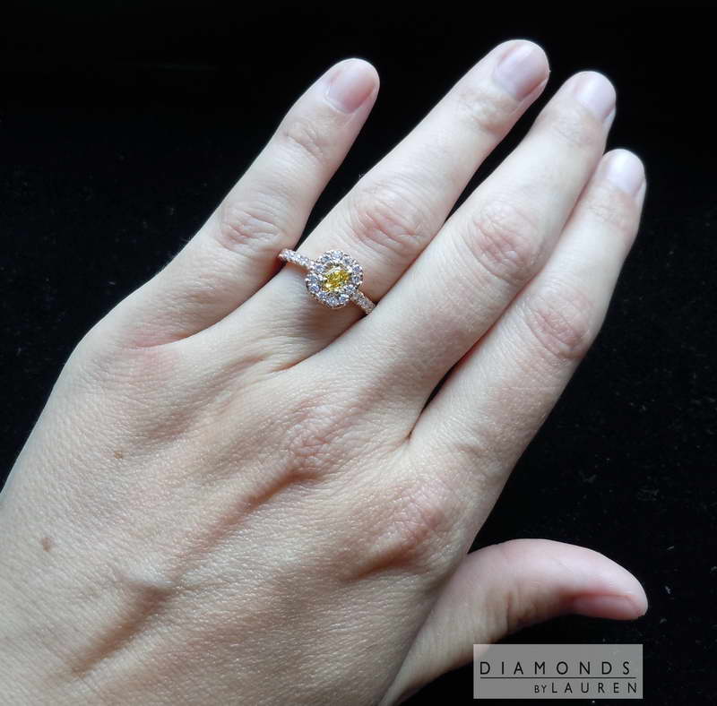 canary diamond ring