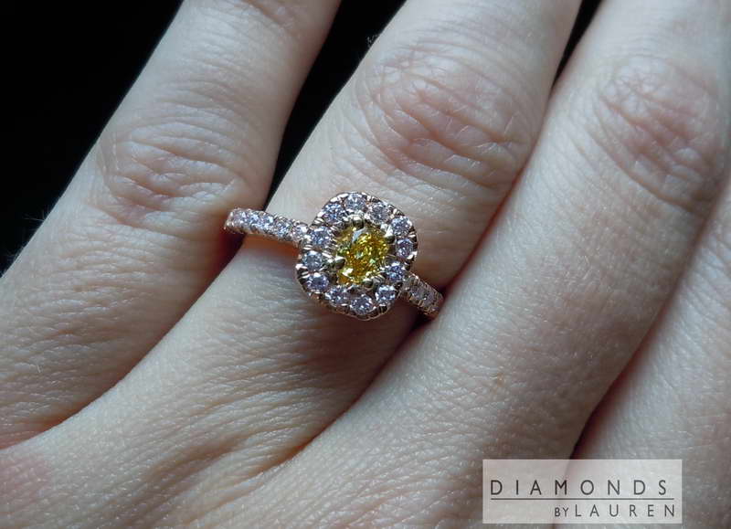 canary diamond ring