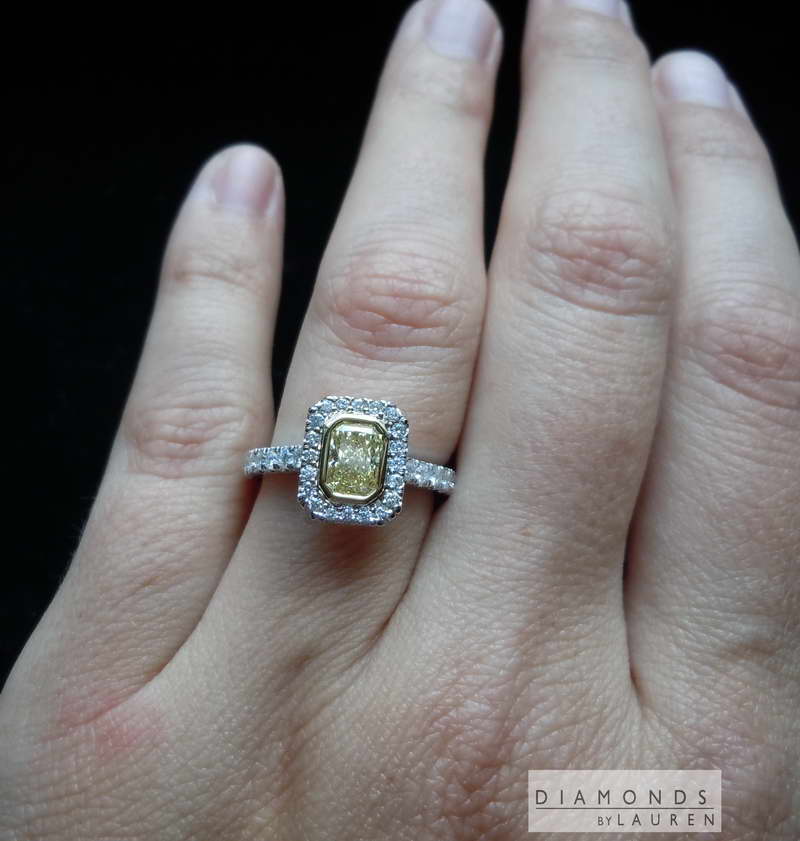 canary diamond ring